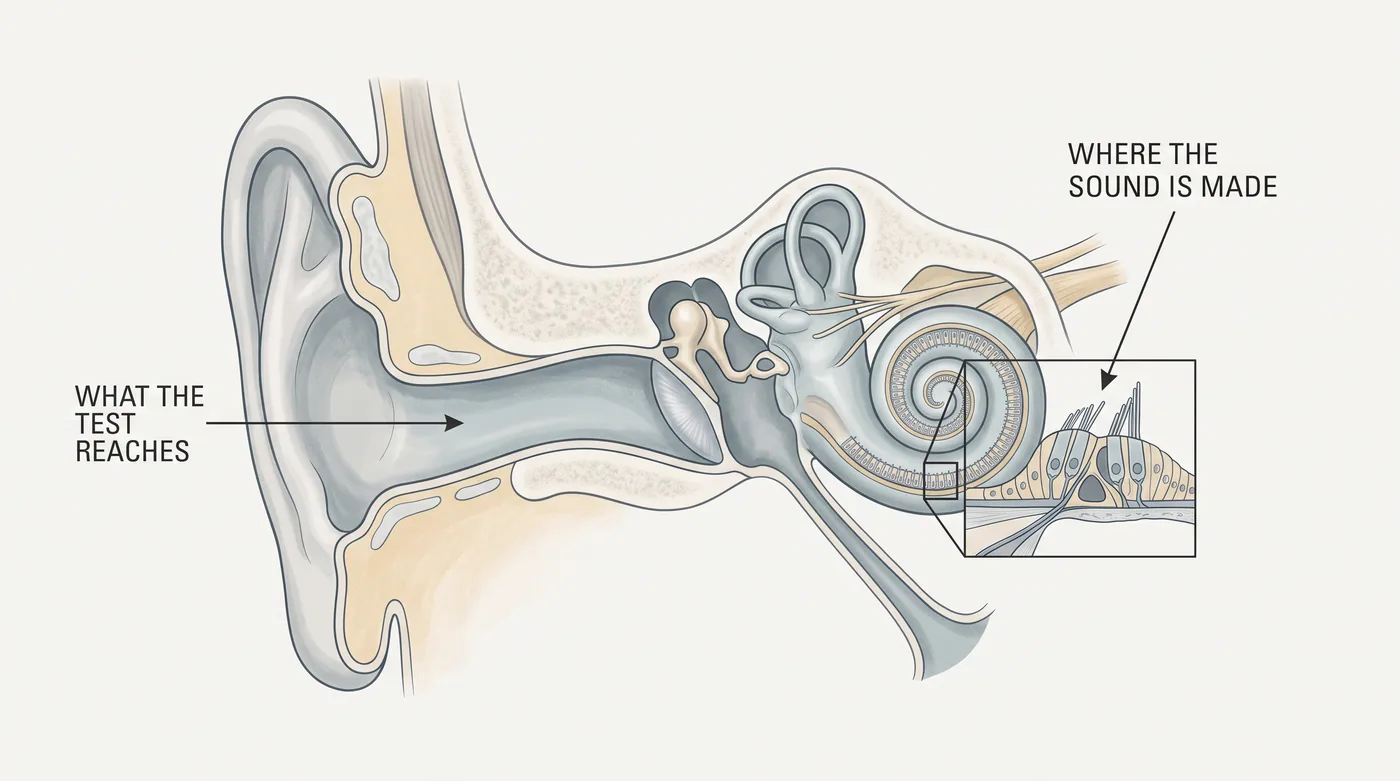 Cross-section of the inner ear